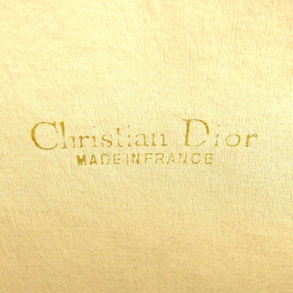 Authentic Dior clutch bag Logo Beige Brown Gold Women Men - Picture 7 of 8